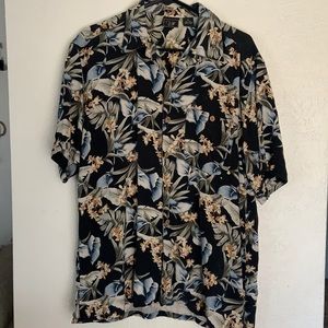 Vintage Hawaiian Silk shirt medium